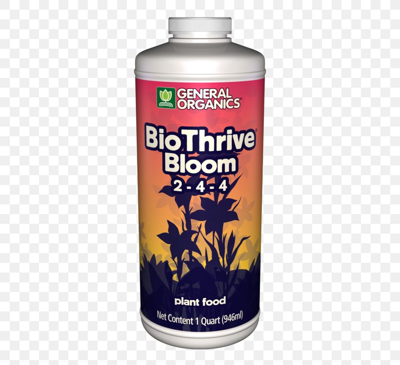 GH General Organics BioThrive Bloom GH General Organics Biothrive Grow Nutrient General Organics BioThrive Bloom 1 Qt, General Organics BioRoot 1 Qt, General Organics CaMg+ 1 Qt, PNG, 750x750px, Nutrient, Fertilisers, Fluid Ounce, Hydroponics, Liquid Download Free