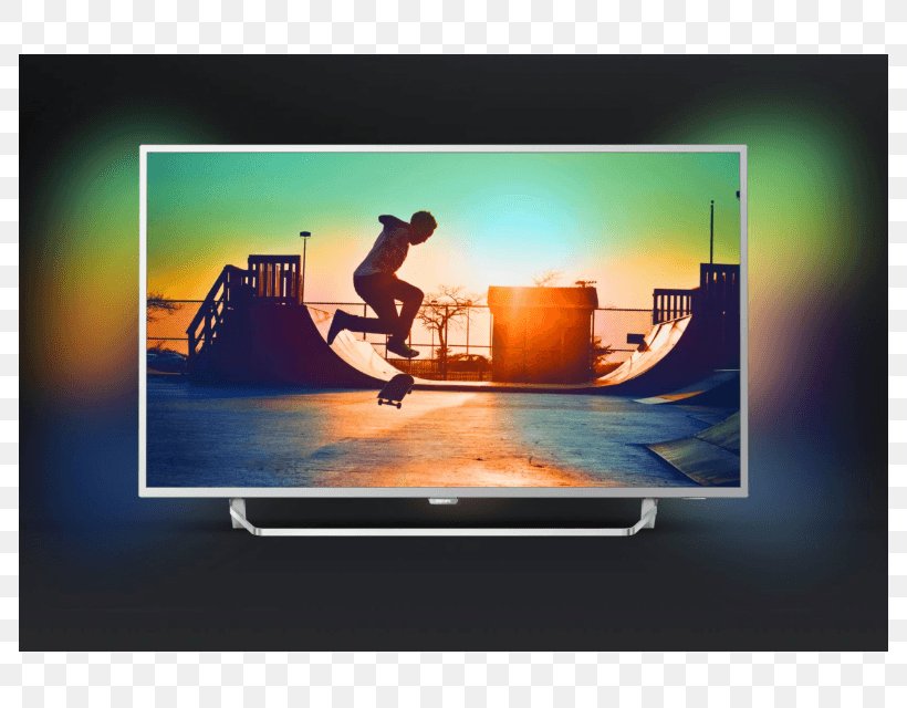 4K Resolution Ultra-high-definition Television LED-backlit LCD Philips, PNG, 800x640px, 4k Resolution, Advertising, Ambilight, Computer Monitor, Display Advertising Download Free