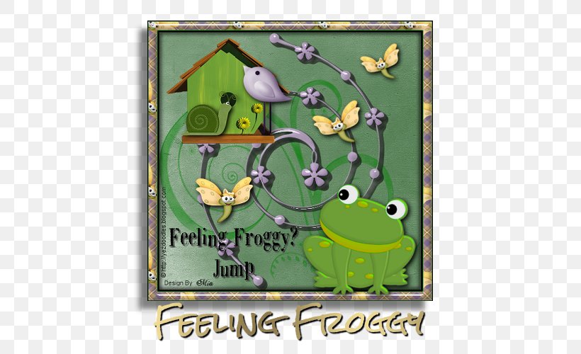 Frog Picture Frames Font, PNG, 500x500px, Frog, Amphibian, Animated Cartoon, Fauna, Grass Download Free