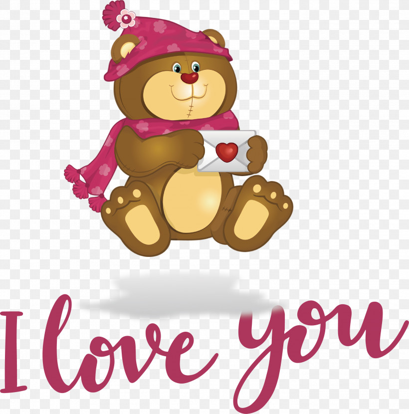 I Love You Valentines Day, PNG, 2782x2817px, I Love You, Bears, Boyds Bears, Cartoon, Drawing Download Free