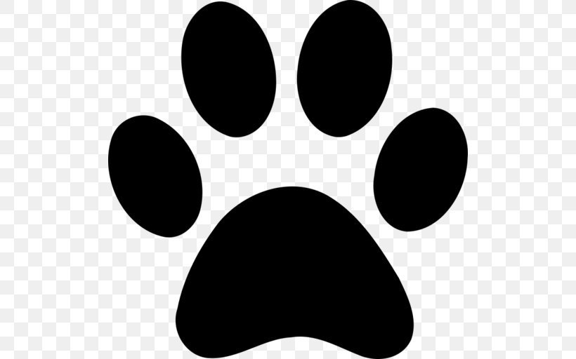 Cat Paw Dog Cougar Clip Art, PNG, 512x512px, Cat, Black, Black And White, Cougar, Decal Download Free