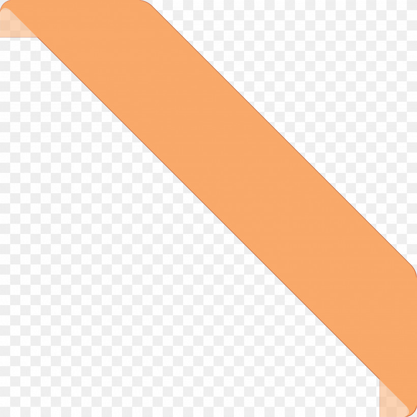 Orange, PNG, 2900x2900px, Bookmark Ribbon, Line, Material Property, Orange, Paint Download Free