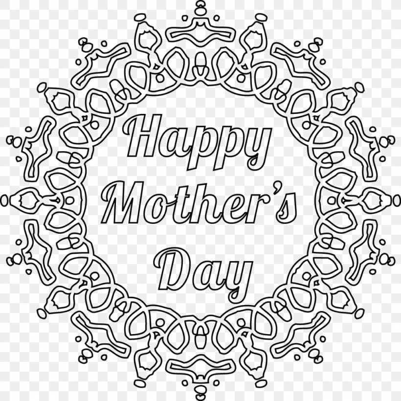 Coloring Book Mother's Day Child Adult, PNG, 1024x1024px, Coloring Book, Adult, Area, Black And White, Brand Download Free