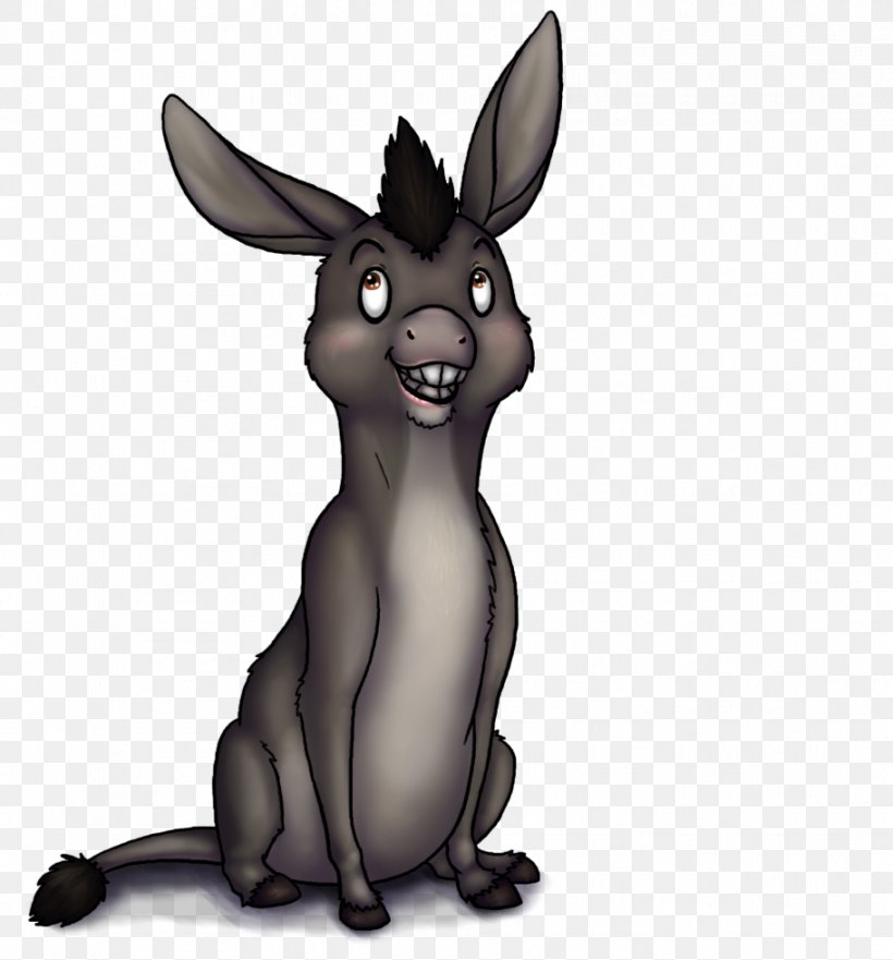 Domestic Rabbit Donkey Mule Hare Shrek Film Series, PNG, 912x980px, Domestic Rabbit, Donkey, Fauna, Hare, Horse Like Mammal Download Free