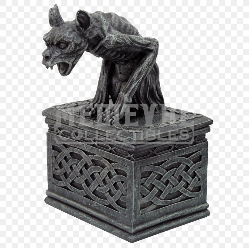 Gargoyle Gothic Architecture Stone Carving Casket Statue, PNG, 816x816px, Gargoyle, Black And White, Box, Building, Carving Download Free