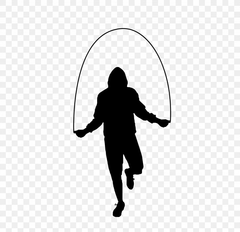 Jump Ropes Exercise Jumping, PNG, 4096x3964px, Jump Ropes, Aerobic Exercise, Black, Black And White, Exercise Download Free