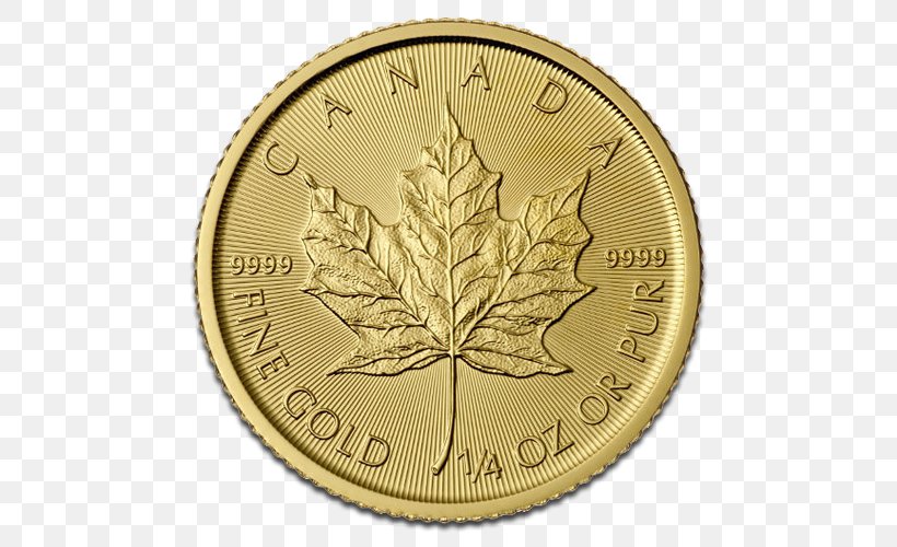 Canadian Gold Maple Leaf Ounce Bullion Coin, PNG, 500x500px, Canadian Gold Maple Leaf, Bullion, Bullion Coin, Canadian Maple Leaf, Canadian Silver Maple Leaf Download Free