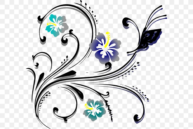 Flower Floral Design Clip Art, PNG, 600x547px, Flower, Area, Art, Artwork, Blue Download Free