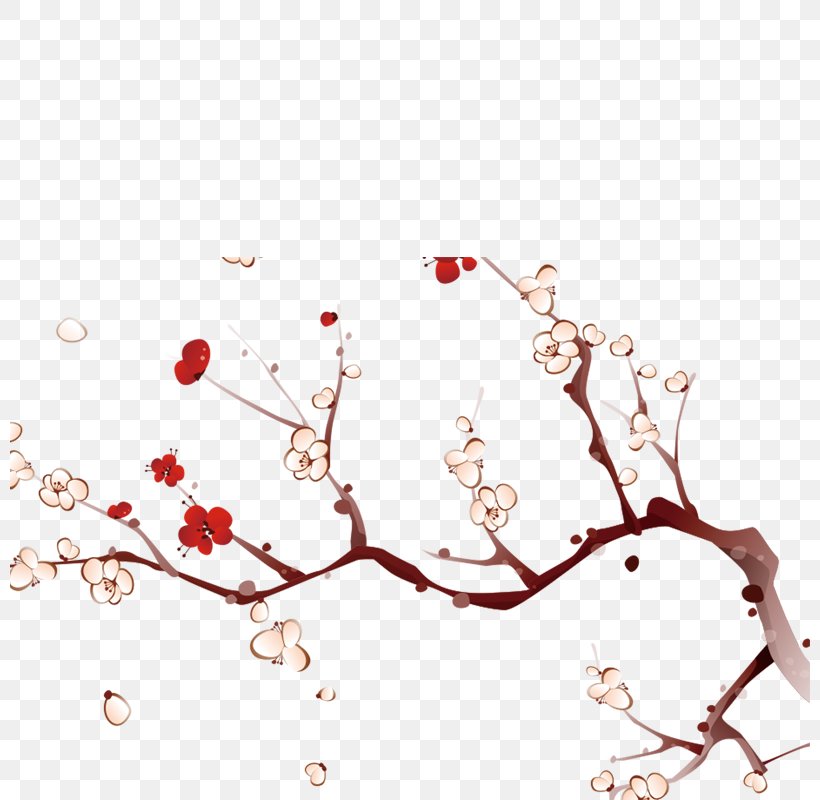 Plum Blossom Graphic Design Lantern, PNG, 800x800px, Plum Blossom, Branch, Chinese New Year, Designer, Flower Download Free