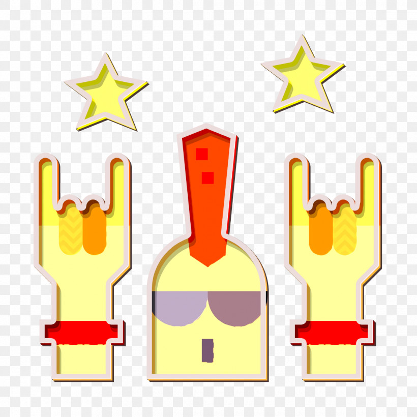 Punk Icon Hands And Gestures Icon Punk Rock Icon, PNG, 1120x1120px, Punk Icon, Hands And Gestures Icon, Line, Punk Rock Icon, Yellow Download Free