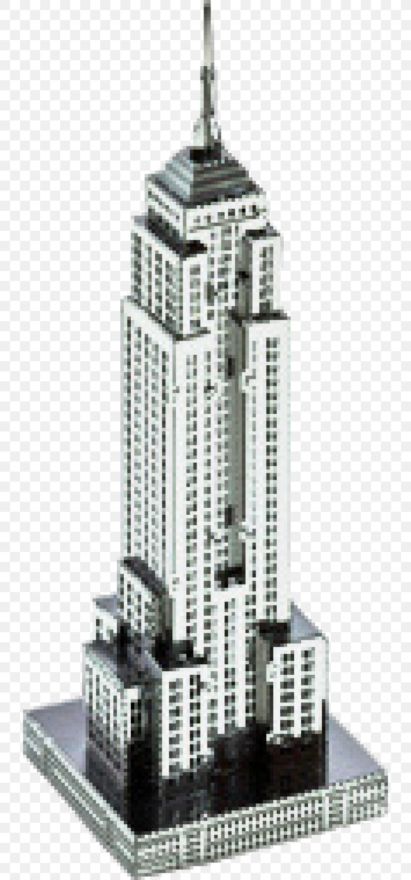 Empire State Building Metal Steel Building 3D-Puzzle, PNG, 728x1754px, Empire State Building, Architecture, Building, Condominium, Facade Download Free