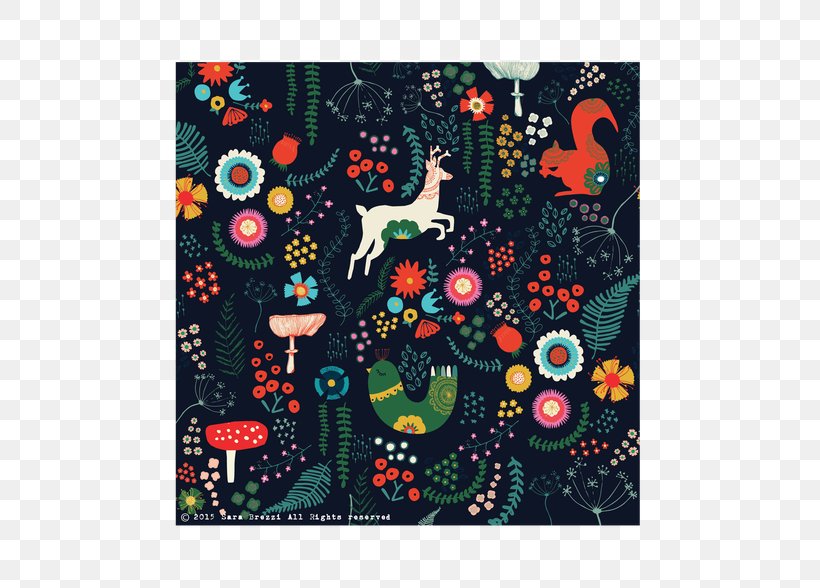 A Night In The Wood Night In The Woods Pattern, PNG, 580x588px, Night In The Woods, Art, Flower, Mushroom, Textile Download Free