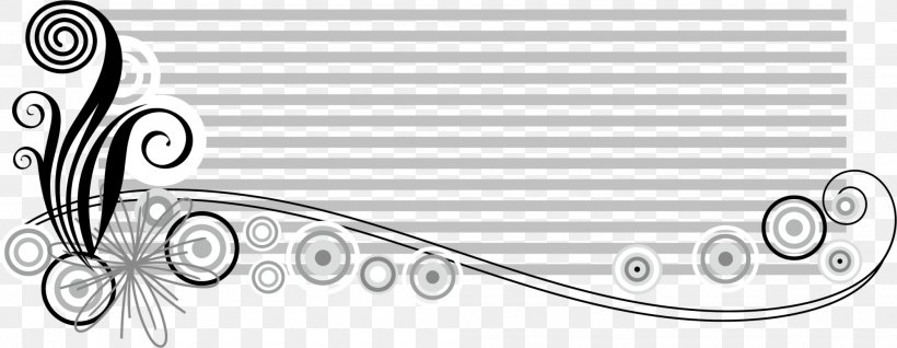Black And White, PNG, 2000x778px, Black And White, Area, Black, Drawing, Line Art Download Free