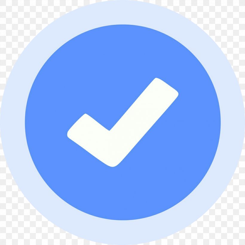 Facebook Logo Verified Badge, PNG, 1165x1165px, Facebook, Area, Blue