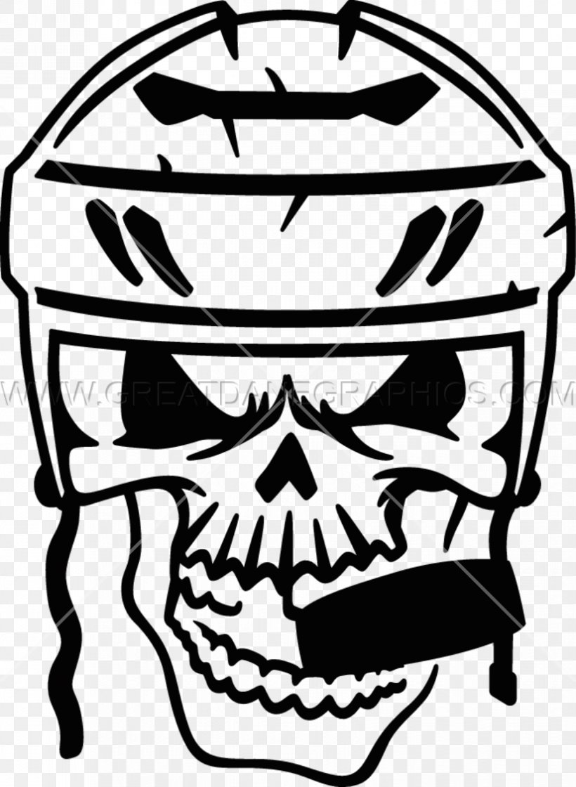 Ice Hockey Hockey Helmets Skull Clip Art, PNG, 825x1127px, Ice Hockey, Artwork, Black And White, Bone, Head Download Free