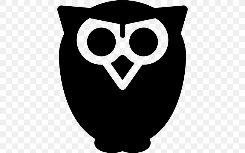 Owl, PNG, 512x512px, Owl, Black, Black And White, Cat, Head Download Free