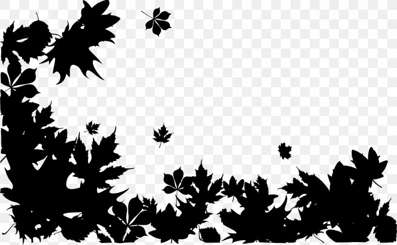 Pattern Desktop Wallpaper Pine Silhouette Flower, PNG, 1371x847px, Pine, Black M, Blackandwhite, Botany, Branch Download Free