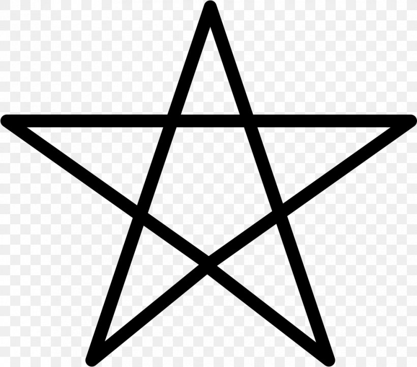 Pentagram Symbol Clip Art, PNG, 981x862px, Pentagram, Area, Black And White, Pentacle, Royaltyfree Download Free