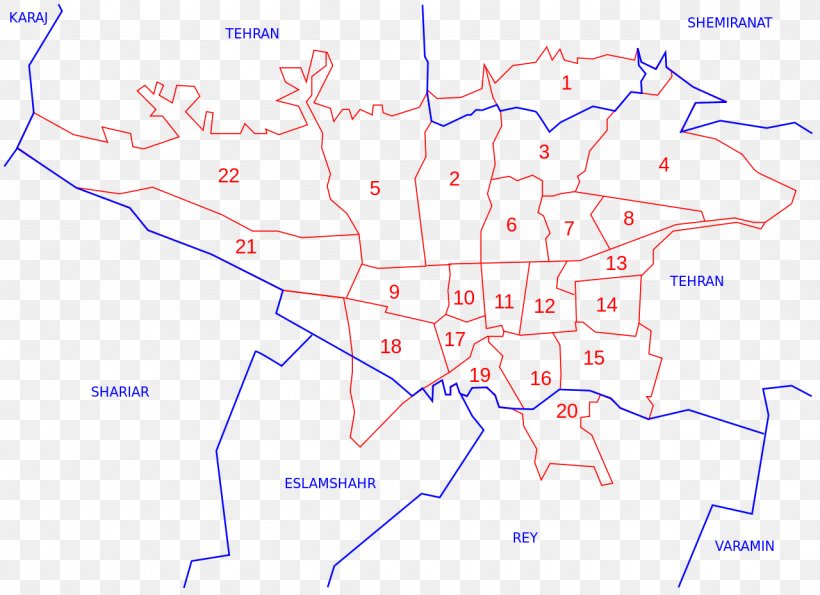 Tehran Map مناطق شهری تهران City Neighbourhood, PNG, 1280x930px, Tehran, Administrative Division, Area, City, Diagram Download Free