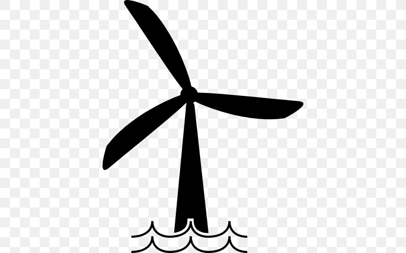 Wind Farm Wind Power Windmill Wind Turbine, PNG, 512x512px, Wind Farm, Artwork, Black And White, Energy, Leaf Download Free