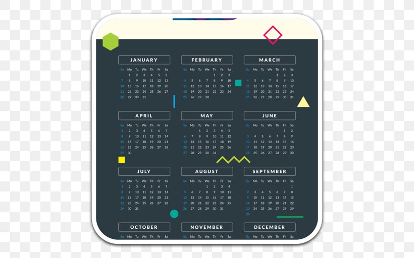 Calendar 0, PNG, 512x512px, 2017, 2018, Calendar, Color, Creativity Download Free