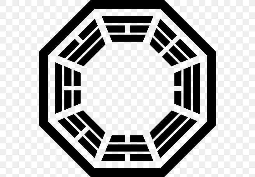 Dharma Initiative Charles Widmore Desmond Hume Shannon Rutherford, PNG, 570x570px, Dharma Initiative, Area, Bagua, Black, Black And White Download Free