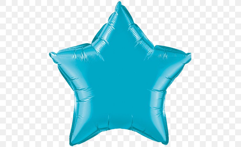 Mylar Balloon Party Red Star, PNG, 500x500px, Balloon, Aqua, Blue, Color, Electric Blue Download Free