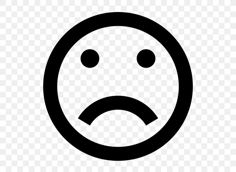Smiley Emoticon Sadness Clip Art, PNG, 600x600px, Smiley, Black And White, Crying, Emoticon, Emotion Download Free