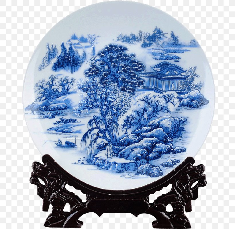 Blue And White Pottery Jingdezhen Plate Ceramic, PNG, 800x800px, Blue And White Pottery, Antique, Blue And White Porcelain, Ceramic, Ceramic Art Download Free