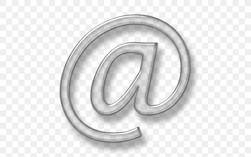 Symbol Email At Sign, PNG, 512x512px, Symbol, Alphanumeric, At Sign, Body Jewelry, Email Download Free