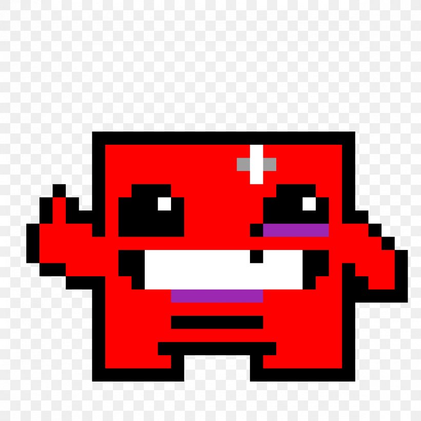 Super Meat Boy Pixel Art Video Game Minecraft, PNG, 1184x1184px, Super Meat Boy, Area, Art, Brand, Chiptune Download Free