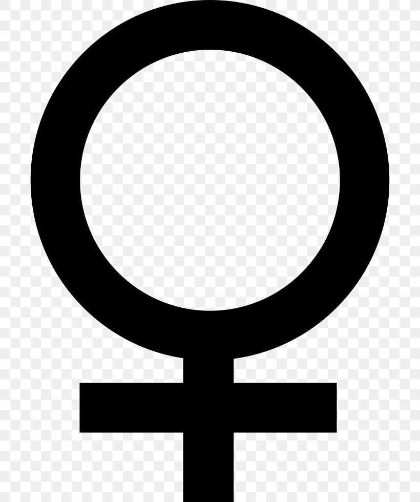 Gender Symbol Female Clip Art, PNG, 702x980px, Gender Symbol, Black And White, Cross, Female, Gender Download Free