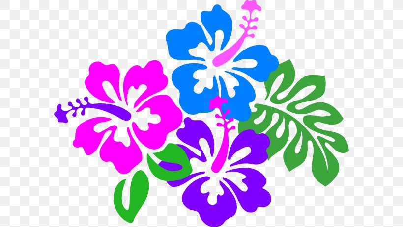 Hawaii Hibiscus Flower Clip Art, PNG, 600x463px, Hawaii, Artwork, Cut Flowers, Drawing, Flora Download Free