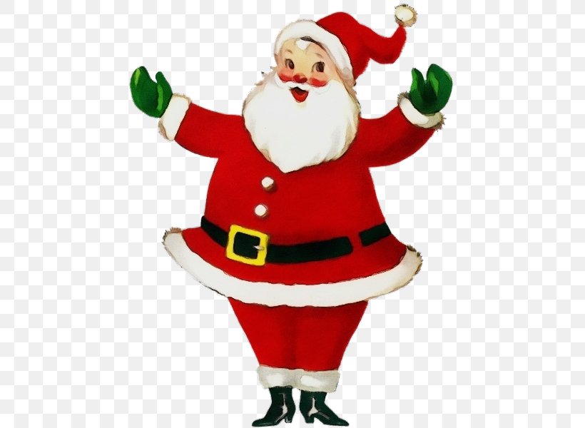 Santa Claus, PNG, 477x600px, Watercolor, Cartoon, Christmas, Christmas Decoration, Christmas Elf Download Free