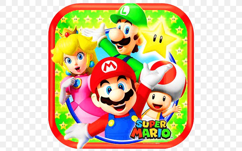 Mario Bros. Super Mario Party Yoshi Luigi Princess Peach, PNG, 512x512px, Mario Bros, Baby Toys, Balloon, Birthday, Luigi Download Free