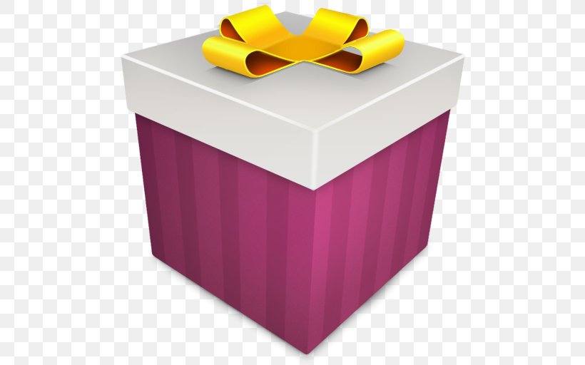 Box Gift Purple Yellow, PNG, 512x512px, Gift, Birthday, Box, Christmas, Christmas Gift Download Free