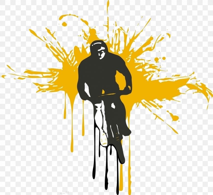 Drawing Silhouette Illustration, PNG, 1024x939px, Drawing, Art, Bicycle, Cycling, Fictional Character Download Free