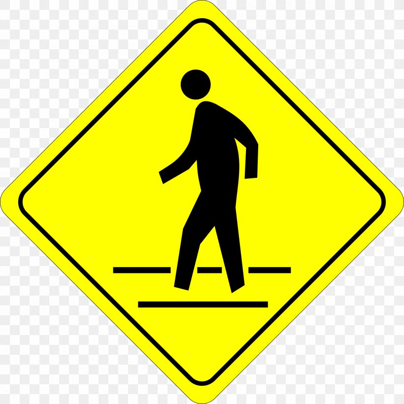 Traffic Sign Pedestrian Crossing Road Clip Art, PNG, 2400x2400px, Traffic Sign, Area, Department Of Motor Vehicles, Drivers License, Driving Test Download Free