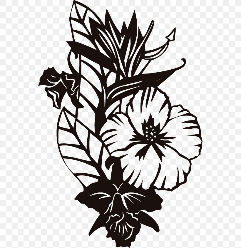 Floral Design Flower Monochrome Pattern, PNG, 559x844px, Floral Design, Artwork, Black And White, Branch, Flora Download Free