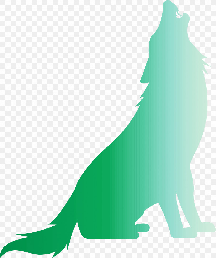 Wolf, PNG, 2515x3000px, Wolf, Animal Figure, California Sea Lion, Green, Silhouette Download Free