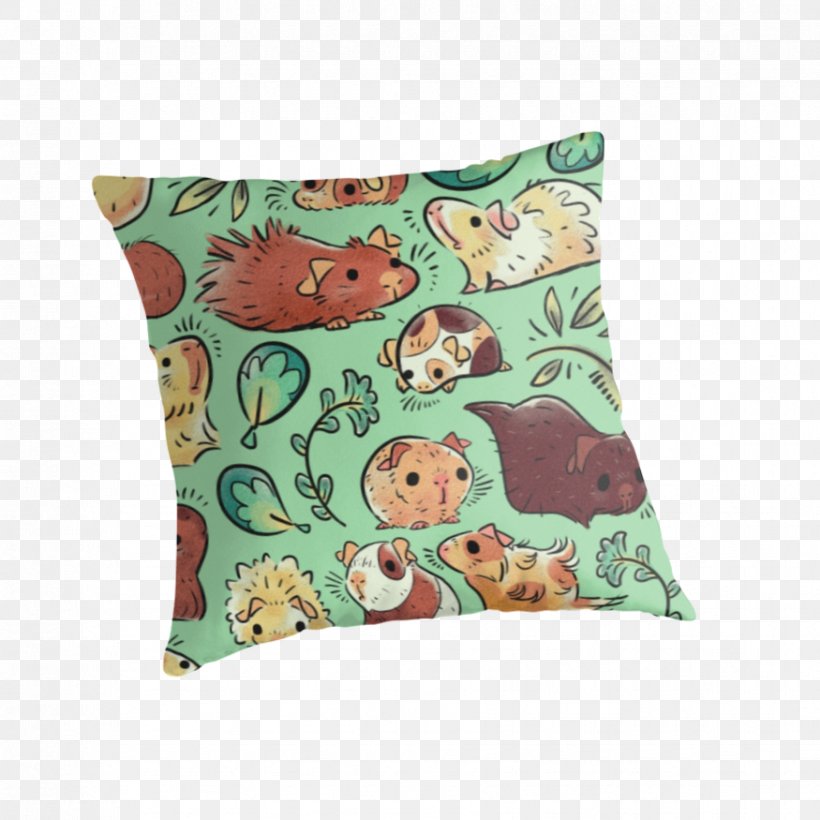 Guinea Pig Throw Pillows Cushion Textile, PNG, 875x875px, Guinea Pig, Cushion, Guinea, Pillow, Redbubble Download Free