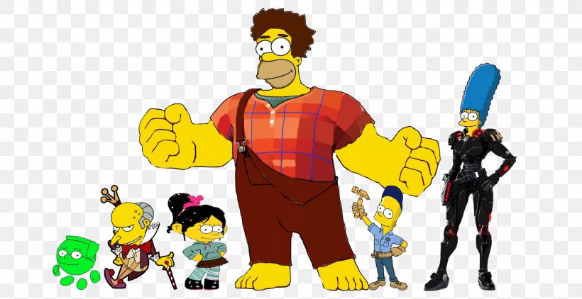 Homer Simpson Bart Simpson Lisa Simpson Marge Simpson Fix-It Felix, PNG, 1919x989px, Homer Simpson, Action Figure, Art, Bart Simpson, Cartoon Download Free