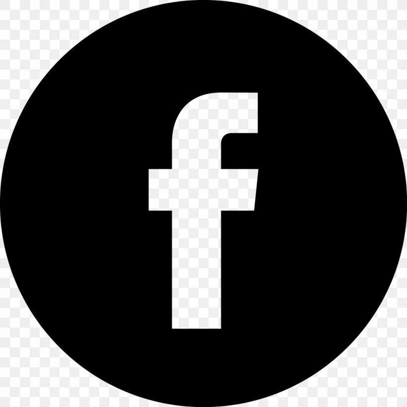 Facebook Button, PNG, 1200x1200px, Facebook, Black And White, Brand, Button, Hyperlink Download Free