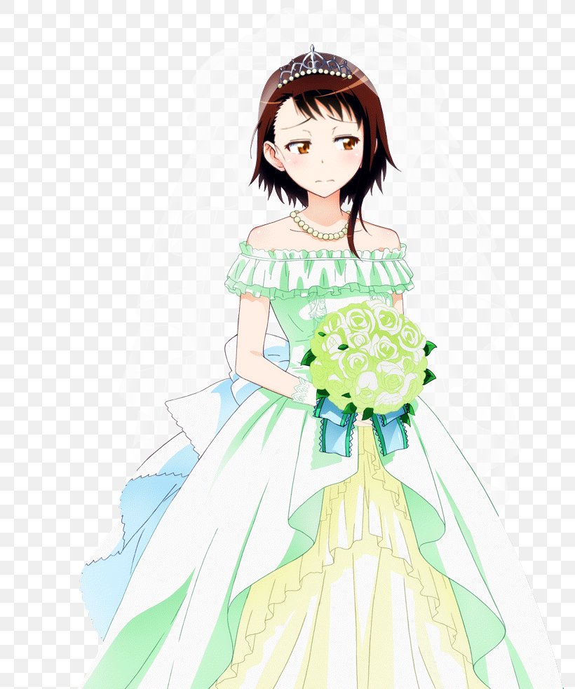 Nisekoi Bride Wedding Dress Clothing, PNG, 788x983px, Watercolor, Cartoon, Flower, Frame, Heart Download Free