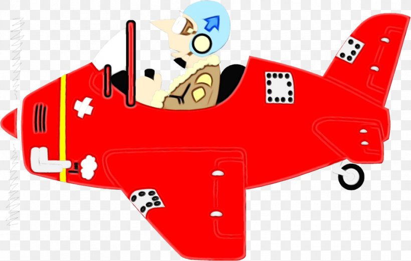 Airplane Red Aircraft Vehicle Clip Art, PNG, 958x609px, Watercolor, Aircraft, Airplane, Model Aircraft, Paint Download Free