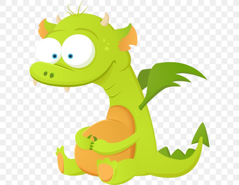 Cartoon Dragon Illustration, PNG, 618x636px, Cartoon, Art, Cuteness, Dragon, Drawing Download Free