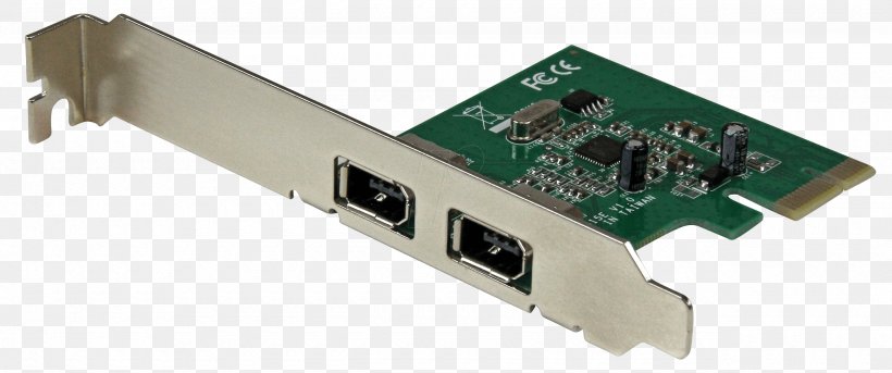 IEEE 1394 PCI Express Expansion Card Conventional PCI ExpressCard, PNG, 2560x1072px, Ieee 1394, Adapter, Computer, Computer Port, Controller Download Free