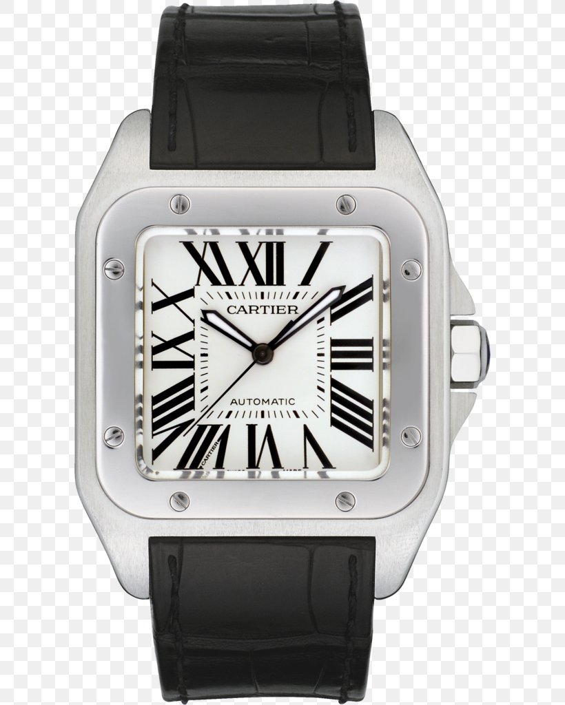 Cartier Santos 100 Automatic Watch Strap, PNG, 604x1024px, Cartier Santos 100, Alberto Santosdumont, Automatic Watch, Brand, Cartier Download Free