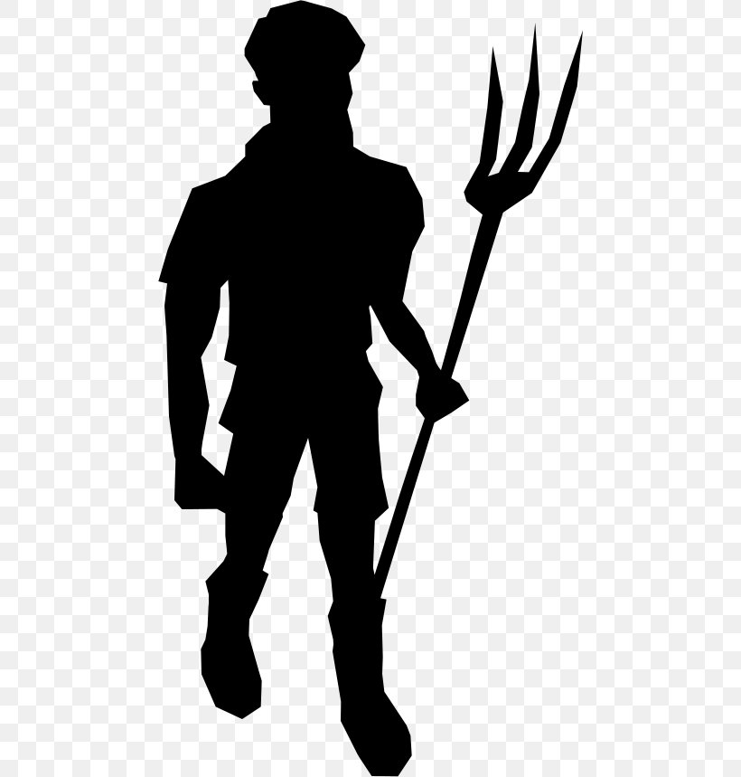 Clip Art Character Male Silhouette Tree, PNG, 470x859px, Character, Fiction, Male, Pitchfork, Shovel Download Free