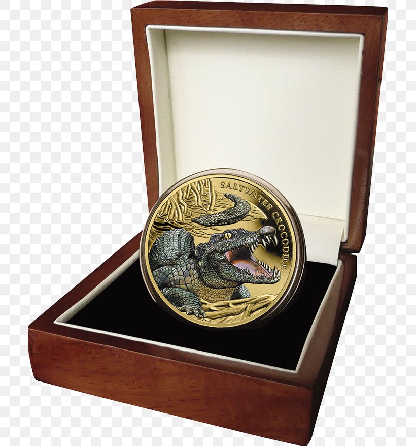 Coin Powerful Owl Saltwater Crocodile Gold, PNG, 709x878px, Coin, Box, Commemorative Coin, Crocodile, Crocodiles Download Free